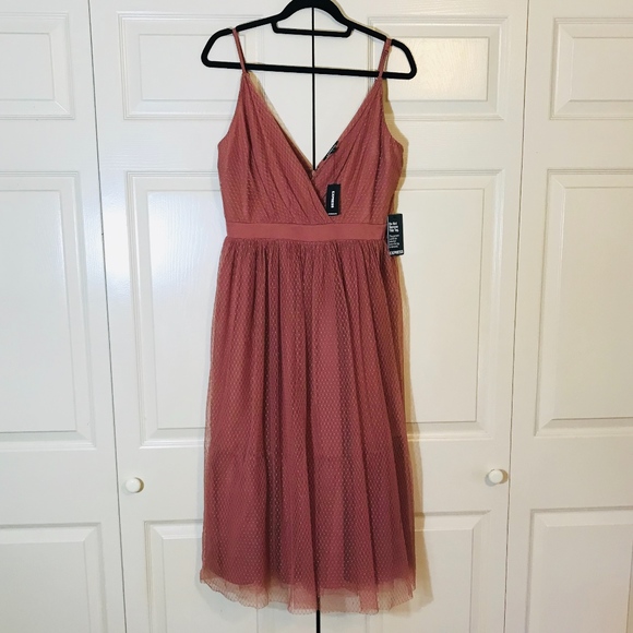 EXPRESS Flare Midi Dress - Picture 3 of 7